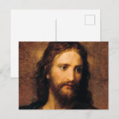 Carte Postale Portrait du Christ par Heinrich Hofmann (Devant / Derrière)