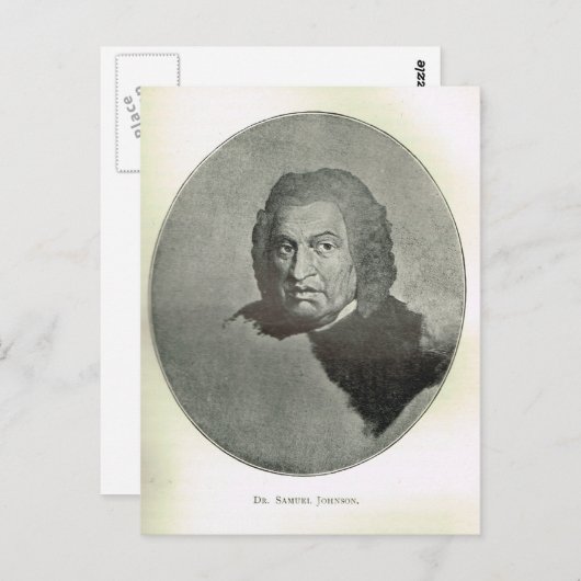 Carte Postale Portrait du Dr Samuel Johnson (Devant / Derrière)