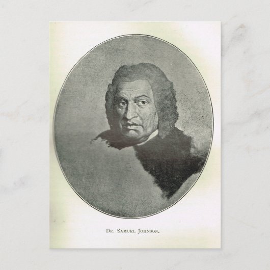 Carte Postale Portrait du Dr Samuel Johnson (Devant)