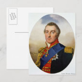 Carte Postale Portrait du duc de Wellington (Devant / Derrière)