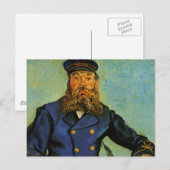 Carte Postale Portrait du facteur Joseph Roulin - Van Gogh (Devant / Derrière)