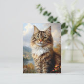 Carte Postale Portrait du Maine Coon Kitten (Debout devant)
