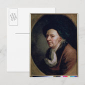 Carte Postale Portrait du mathématicien Leonard Euler (Devant / Derrière)