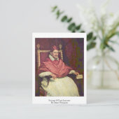 Carte Postale Portrait Du Pape Innocent Par Diego Velazquez (Debout devant)