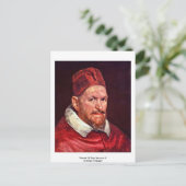 Carte Postale Portrait Du Pape Innocent X Par Diego Velázquez (Debout devant)