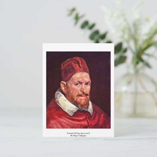 Carte Postale Portrait Du Pape Innocent X Par Diego Velázquez (Debout devant)