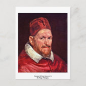 Carte Postale Portrait Du Pape Innocent X Par Diego Velázquez (Devant)