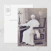 Carte Postale Portrait du Pape Léon XIII (Devant / Derrière)