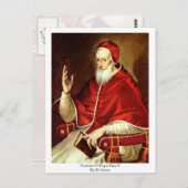 Carte Postale Portrait Du Pape Pie V. Par El Greco (Devant / Derrière)