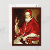 Carte Postale Portrait Du Pape Pie V. Par Greco El (Devant / Derrière)