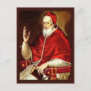 Carte Postale Portrait Du Pape Pie V. Par Greco El