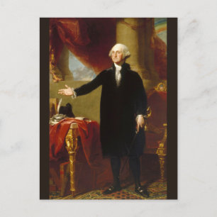 Carte Postale Portrait du père fondateur George Washington USA