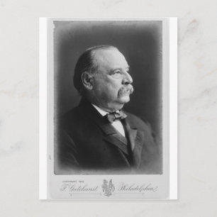Carte Postale Portrait du président Stephen Grover Cleveland
