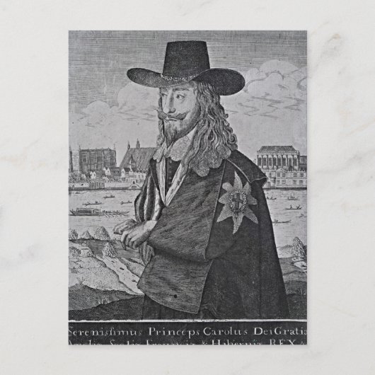 Carte Postale Portrait du roi Charles Ier (Devant)