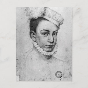Carte Postale Portrait du roi Charles IX de France, 1561