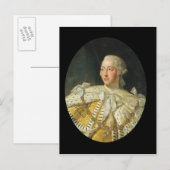 Carte Postale Portrait du roi George III après 1760 (Devant / Derrière)