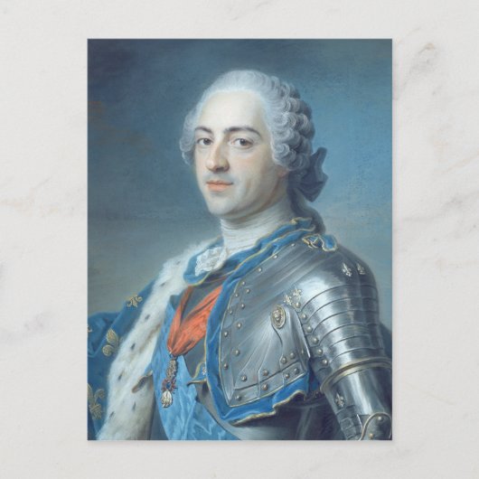 Carte Postale Portrait du roi Louis XV 1748 (Devant)
