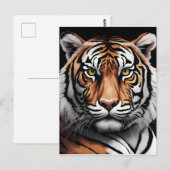 Carte Postale Portrait du tigre (Devant / Derrière)