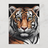 Carte Postale Portrait du tigre (Devant)