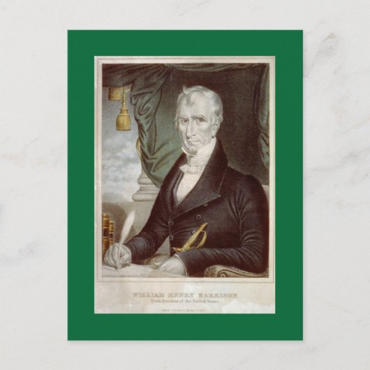 Carte Postale Portrait du Vieux William Henry Harrison (Devant)