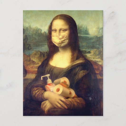 Carte Postale Portrait du virus Corona (Devant)