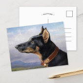 Carte Postale Portrait d'un Doberman | Carl Reichert