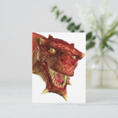Carte Postale portrait d'un dragon (Debout devant)