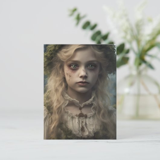 Carte Postale Portrait d'un enfant victorien déplaisant mort-viv (Debout devant)