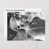 Carte Postale Portrait d'un guerrier maasaï (Devant / Derrière)