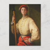 Carte Postale Portrait d'un Halberdier par Pontormo (Devant)