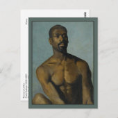 Carte Postale Portrait d'un homme par Buchser (Devant / Derrière)