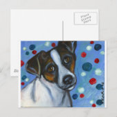 Carte Postale Portrait d'un Jack Russell (Devant / Derrière)