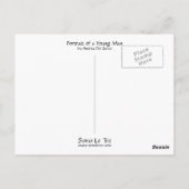 Carte Postale Portrait d'un jeune homme (Dos)