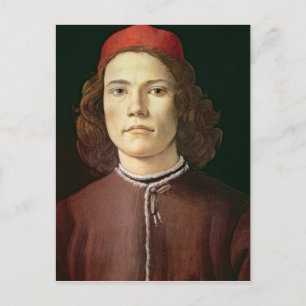 Carte Postale Portrait d'un jeune homme, c.1480-85