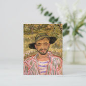 Carte Postale Portrait d'un jeune paysan, Van Gogh Art (Debout devant)