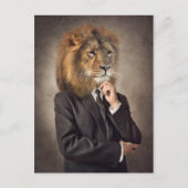 Carte Postale Portrait d'un lion (Devant)