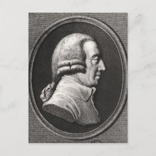 Carte Postale Portrait d'un médaillon d'Adam Smith