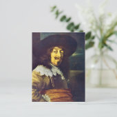 Carte Postale Portrait d'un officier par Frans Hals (Debout devant)