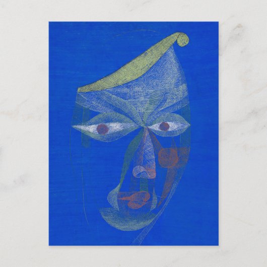 Carte Postale Portrait d'un Oriental, Bleu (Devant)
