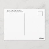 Carte Postale Portrait d'une aigrette neigeuse (Dos)