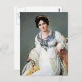 Carte Postale Portrait d'une dame (Devant / Derrière)