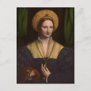Carte Postale Portrait d'une dame, 1520-1525 (oil on panel)