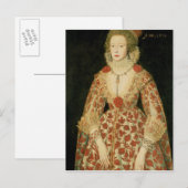 Carte Postale Portrait d'une dame, 1619 (Devant / Derrière)
