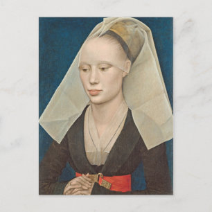 Carte Postale Portrait d'une dame, c.1460 (huile sur panneau)