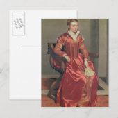 Carte Postale Portrait d'une dame, c.1555-60 (Devant / Derrière)