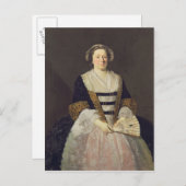 Carte Postale Portrait d'une dame inconnue (Devant / Derrière)