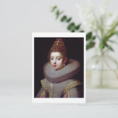 Carte Postale Portrait d'une dame, said to be Marguerite de Valo (Debout devant)