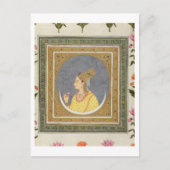 Carte Postale Portrait d'une dame tenant un pétale de lotus, (Devant)