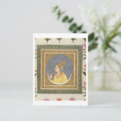 Carte Postale Portrait d'une dame tenant un pétale de lotus, (Debout devant)