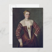 Carte Postale Portrait d'une femme (Devant / Derrière)